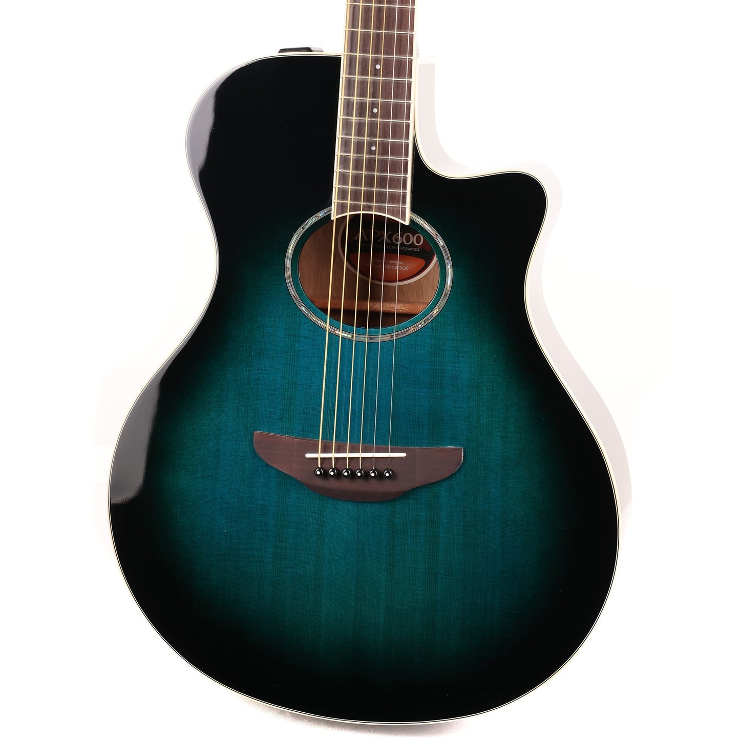 Yamaha APX600 Acoustic Electric Guitar Oriental Blue Burst