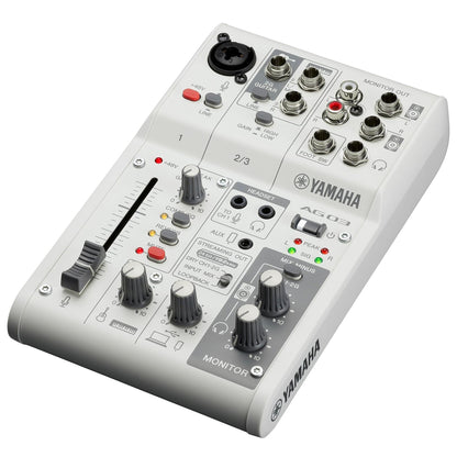 Yamaha AG03MK2 3-Channel Mixer USB Interface White